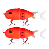 AJHMGJGO mini glide bait - red color - side view