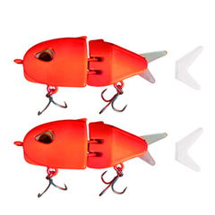 AJHMGJGO mini glide bait - red color - side view