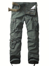 AK-TAC Men's Camo Cargo Pants front view shows rugged ripstop construction for hiking