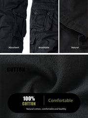 AKHIKING women's cargo pants back view highlighting relaxed fit for all-day comfort.