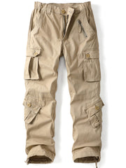 AKHIKING Women's Cargo Pants camouflage ripstop fabric for rugged outdoor durability.