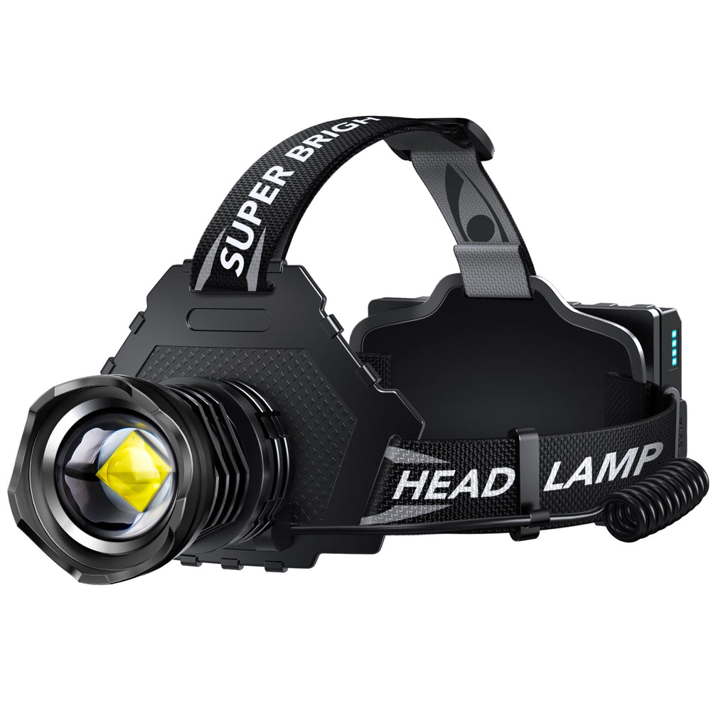 AKNEAR headlamp front-zoom beam for long-range visibility and precise targeting