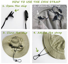 AKOAK cap retainer windproof keeps headwear in place on windy days.