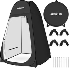 AKOZLIN portable pop-up shower tent setup for quick privacy and changing