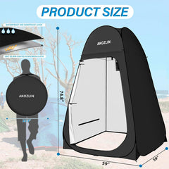 AKOZLIN privacy tent with ventilation windows improves air flow during use
