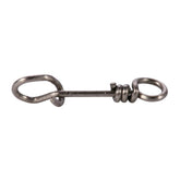 Akozon Fastach Clips Size 0, 50pcs, sturdy stainless steel links for secure tackle connections.