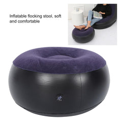 Akozon Inflatable Chair soft flocking surface provides comfortable lounging at home or outdoors