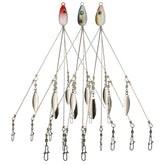 Red 8.5 inch Alabama rig with 5 arms