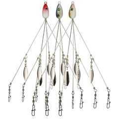 Red 8.5 inch Alabama rig with 5 arms