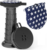 ALEVMOOM stool extended-height setup for comfortable outdoor seating.