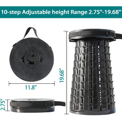 ALEVMOOM removable cushion stool adds plush comfort without extra packing.