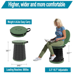 ALEVMOOM XXL portable toilet wide-seat provides ample seating space for comfort