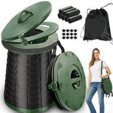 ALEVMOOM XXL portable toilet folds compact for easy packing on camping trips