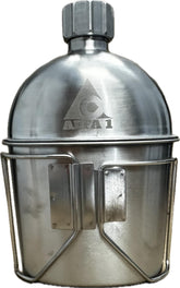 ALFA1 GI canteen body shows durable stainless steel for reliable outdoor hydration.