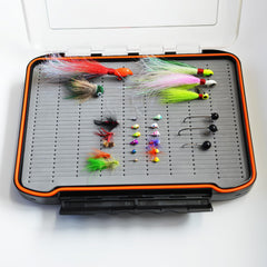 ALICHINO Fly Box two-sided inside; doubles storage for nymphs and streamers.