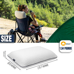 Alkamto ventilation holes promote airflow to reduce night sweats.