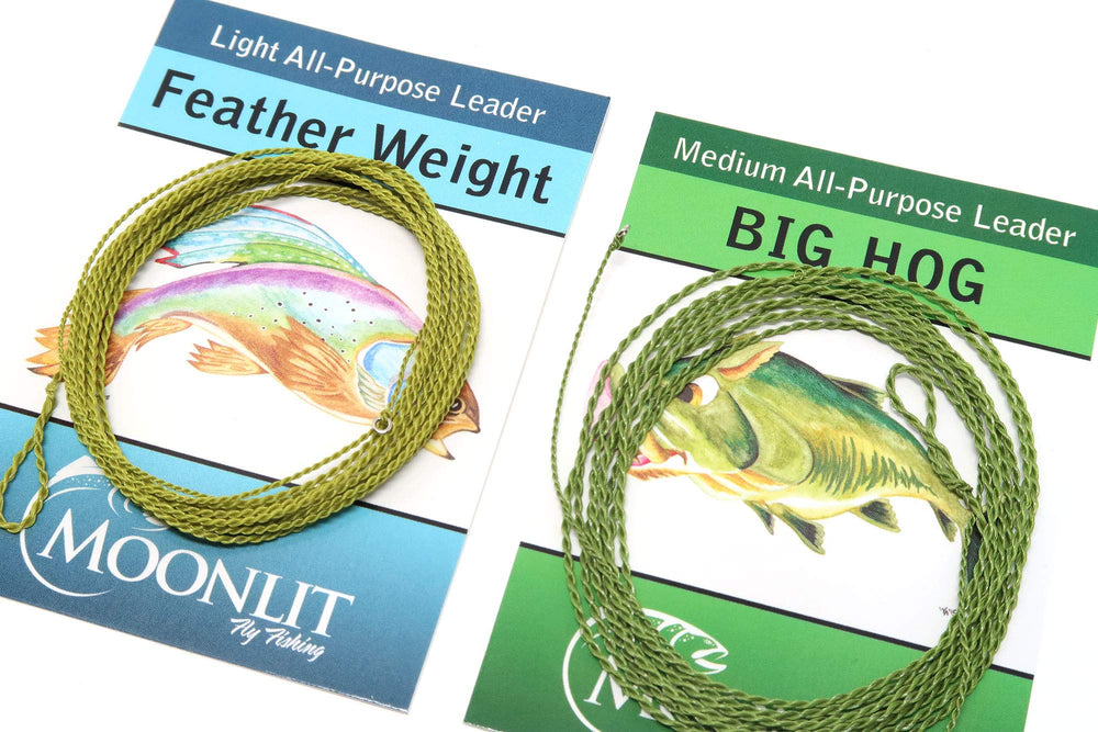 All-Purpose Leader Combo (4-6wt) Moonlit Featherweight & Big Hog Furled Leaders