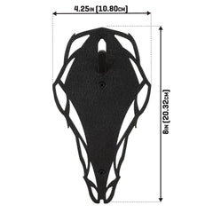 Side angle of Allen Company EZ Mount Silhouette Skull Peg Black finish