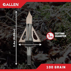 Close-up of 1-Inch cutting diameter on broadhead