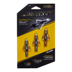 Three-pack packaging for Allen Company broadheads
