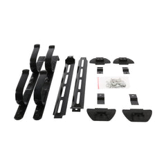 Allen Company metal truck gun rack: horizontal dual gun storage