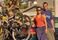 Allen rack fits sedans and SUVs for versatile bike transport options.