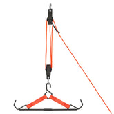 AC ALLEN Pack-Away Takedown Gambrel assembled for field use with sturdy support.