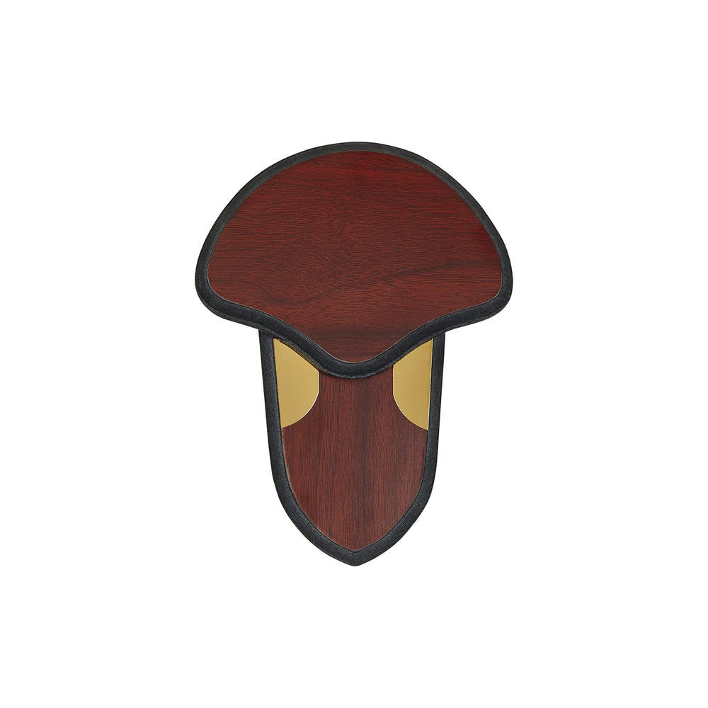 Allen Turkey Tail Fan Mounting Kit wood with authentic wood grain for display.