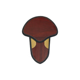 Allen Turkey Tail Fan Mounting Kit wood with authentic wood grain for display.