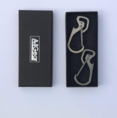 AllGear titanium carabiner keychain compact and durable for daily use.