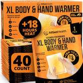 AllSett Health natural large hand warmers bulk pack providing long-lasting warmth for outdoor days
