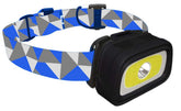 AlltroLite Hawk headlamp front view with compact design for trail use