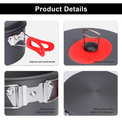 Alocs heat-resistant handles—safe grip during outdoor cooking.