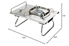 ALOCS stove flame adjustment for precise control during camping cooking
