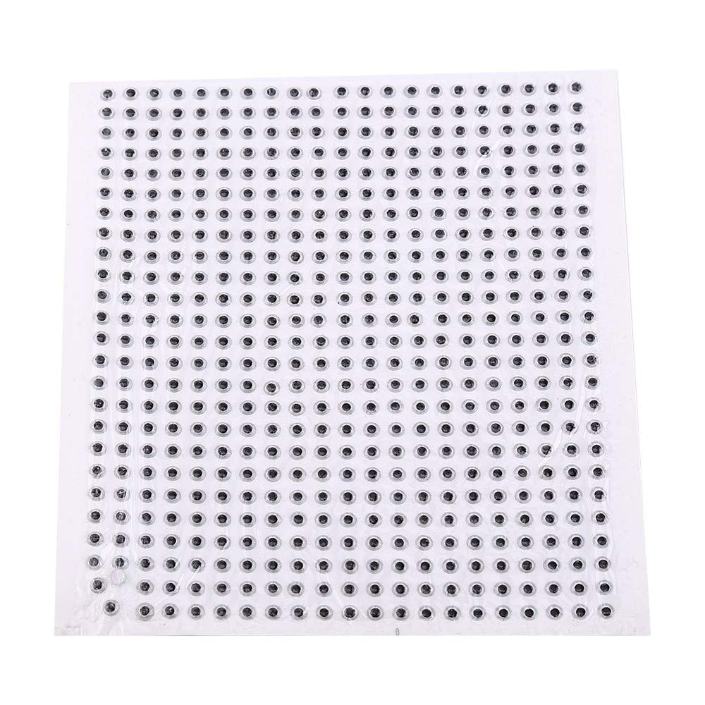 Alomejor 3D eyes for fishing lures, 3mm silver, enhances lure realism and attraction.