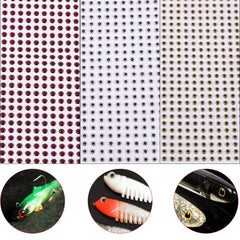 Alomejor 3D eyes for fishing lures, 5mm silver, bigger focal point improves underwater recognition.