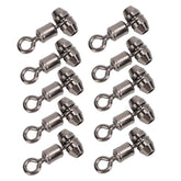 Alomejor rolling swivel front view shows compact nickel brass design for smooth rotation
