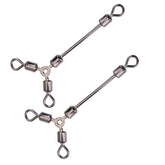 Alomejor fishing swivels 15 pcs, Y shape 3-way, quick rig connection for fast setups.