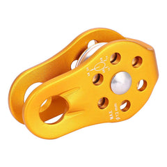 Alomejor pulley features smooth rotation to reduce friction in fast climbs.