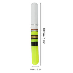 Three-pack glowing tail LED lights for night fishing – green