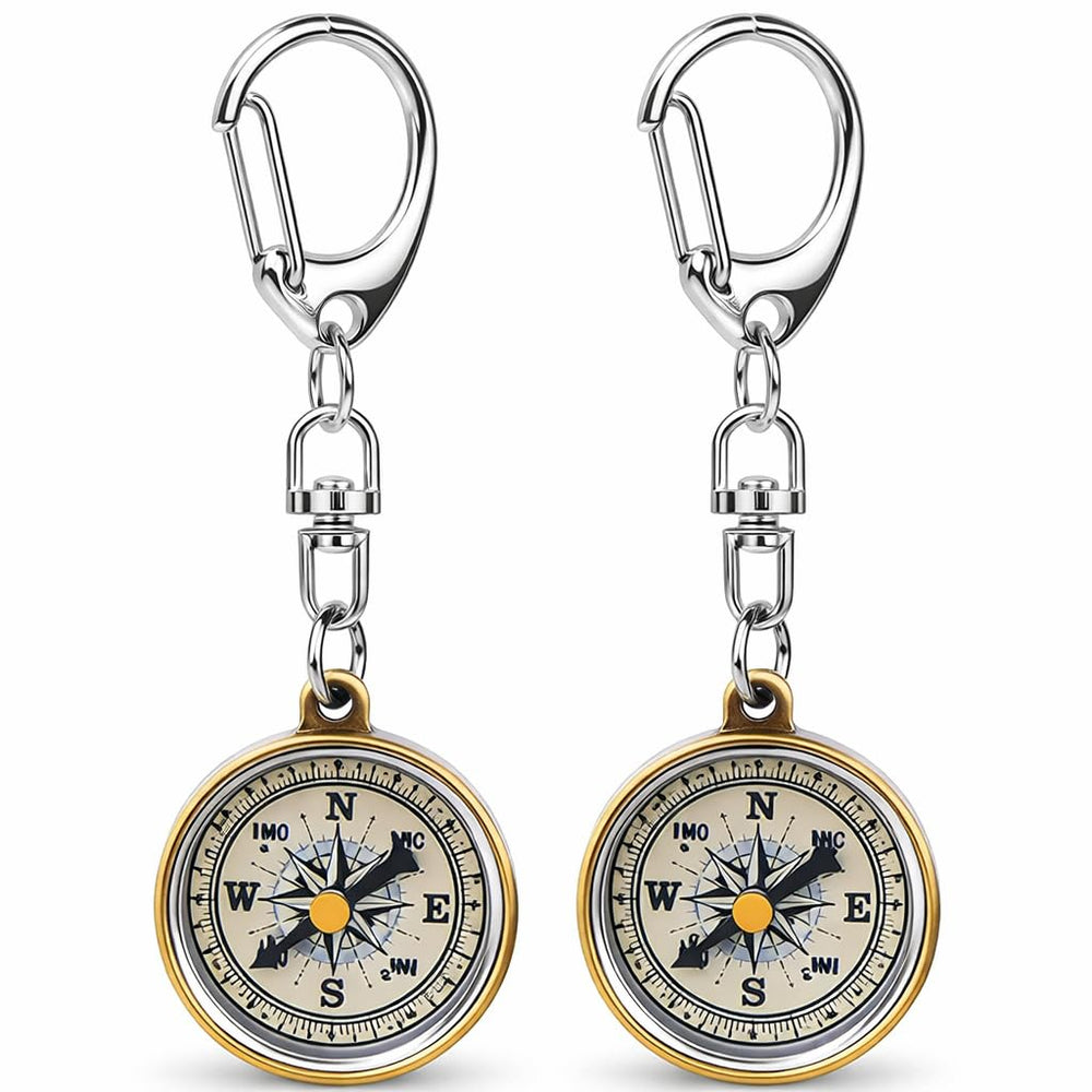 Alomejor Pocket two-piece outdoor keychain with compact design for easy carry on hikes.