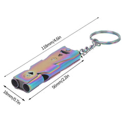 Alomejor whistle on side view shows compact, durable design for outdoor signaling.