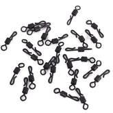 Alomejor Q-shaped fishing swivel close-up showing durable stainless steel construction for strong rigs.