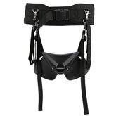 Alomejor fighting belt in black, front view