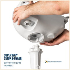 Alpcour portable camping sink soap dispenser enables quick hand washing on-site