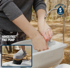 Alpcour portable camping sink towel rack keeps towels organized during gatherings