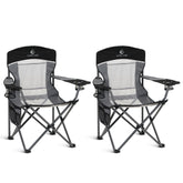 ALPHA CAMP oversized mesh back chair front view for outdoor comfort