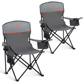 ALPHA CAMP camping chair 2-pack folded with carry bag for easy transport