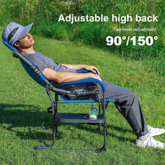 ALPHA CAMP chair cup holders keep drinks within reach.
