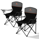 ALPHA CAMP folding chair close-up with sturdy frame for reliable outdoor seating